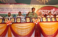 জালালপুরে ট্র্যাক শ্রমিক ইউনিয়নের নেতৃবৃন্দ সংবর্ধিত