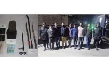 মিরাবাজারে অস্ত্র ও লুণ্ঠিত মালামালসহ ৭ ডাকাত গ্রেপ্তার