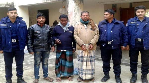 ফেঞ্চুগঞ্জে গরুসহ ৩ চোরাকারবারি আটক