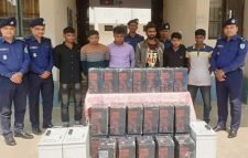 দিরাইয়ে ৯৯৯-এ কল : চুরি হওয়া সরঞ্জামসহ ৬ চোর আটক