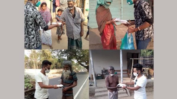 নগরীতে ৬ ও ৭নং ওয়ার্ড ছাত্রলীগের উদ্যোগে খাবার বিতরণ