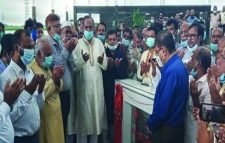 সুরমা সেতু এ্যাপ্রোচ সড়ক ও টোল প্লাজা নির্মাণ কাজের উদ্বোধন