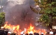 কানাইঘাট চতুলবাজারে ভয়াবহ অগ্নিকাণ্ড, ১২টি দোকান পুড়ে ছাই