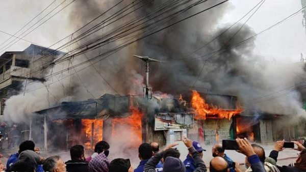 বান্দরবান বাজারে ১২ দোকান পুড়ে ছাই