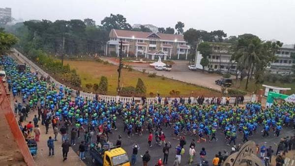 সিলেটে হাফ ম্যারাথন: মাদক ও সন্ত্রাসের বিরুদ্ধে সংহতি