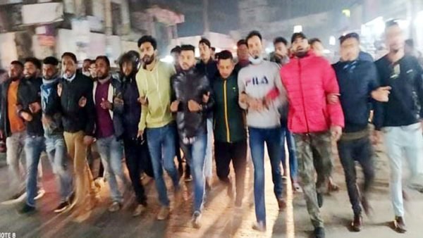 বিএনপি নেতা মনিরুল ইসলামের মুক্তির দাবিতে দক্ষিণ সুরমা ছাত্রদলের বিক্ষোভ