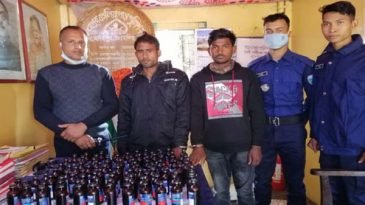 মাধবপুরে ফেনসিডিলের চালানসহ দুই মাদক ব্যবসায়ি আটক