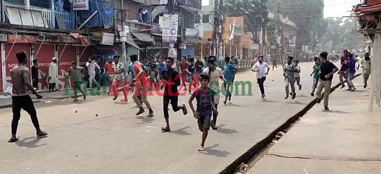 সিলেট উত্তাল : হরতালে হেফাজতে ইসলাম ও ছাত্রলীগ ধাওয়া পাল্টা ধাওয়ায় আহত ১০ আটক ৪জন