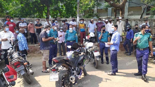 সিলেট নগরে প্রশাসনের কড়া অবস্থান, স্বাস্থ্যবিধি না মানলে জরিমানা