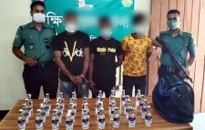 দক্ষিণ সুরমায় বিদেশী মদসহ আটক ৩