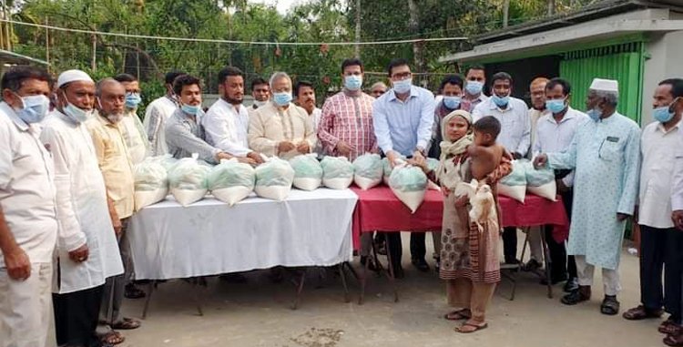 ঐতিহাসিক মুজিবনগর দিবস উপলক্ষে আওয়ামী মৎস্যজীবীলীগ সিলেট জেলার খাদ্য সামগ্রী বিতরণ