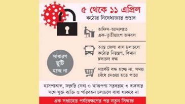 লকডাউন’ নয়, নিষেধাজ্ঞা!