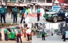 লকডাউন বাস্তবায়নের সিলেটে আইনশৃঙ্খলা বাহিনীর কঠোর তৎপরতা