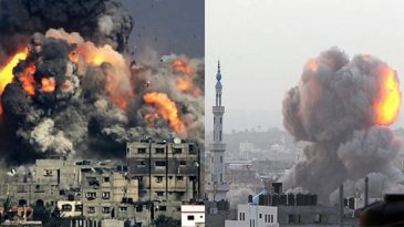 ১ ঘণ্টায় দেড়শ’ বিমান হামলা গাজায়, ৩৩ জন নিহত