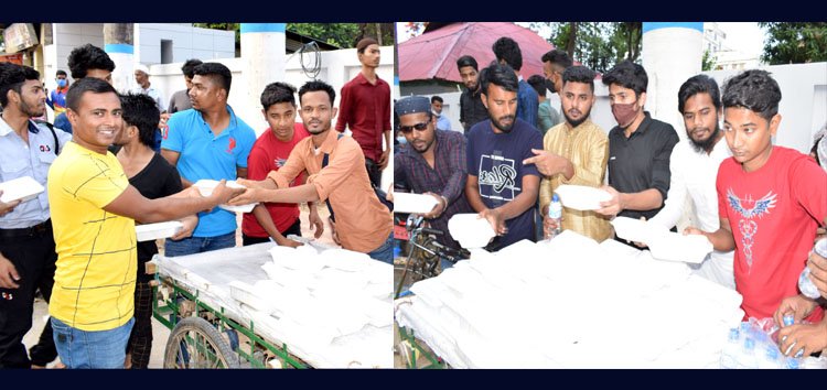 সিলেট মহানগর ছাত্রদলের ইফতার সামগ্রী বিতরণ