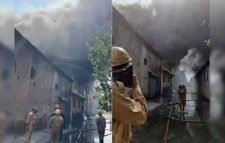 জুতা তৈরির কারখানায় আগুন