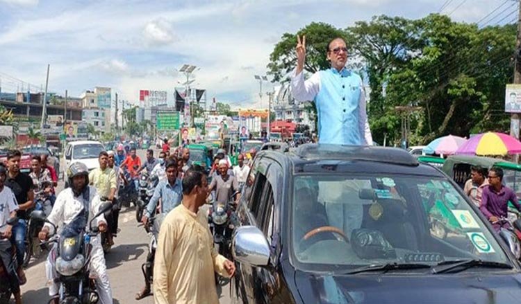 সিলেট-৩ আসন উপনির্বাচনে  আনুষ্ঠানিক প্রচারণা শুরু করলেন জাতীয় পার্টির আতিক