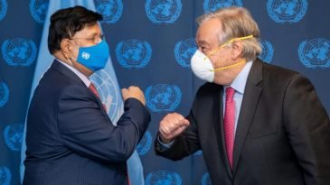 সবাই যেন ভ্যাকসিন পায়,টিকা সবার জন্য সহজলভ্য করতে জাতিসংঘের ভূমিকা চাইলেন পররাষ্ট্রমন্ত্রী