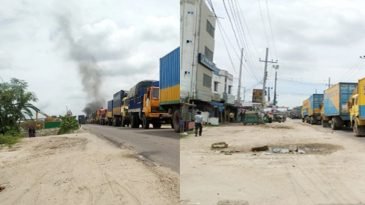 সিলেট-কুমিল্লা মহাসড়কে যানজট, আটকা হাজারও পণ্যবাহী গাড়ি