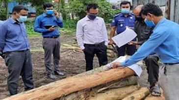 মাধবপুরে অবৈধ করাতকলের বিরুদ্ধে প্রশাসনের অ্যাকশন