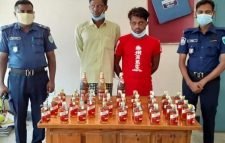 কোম্পানীগঞ্জে মদসহ দুইজন গ্রেপ্তার