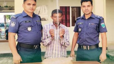 গোয়াইনঘাট থানা পুলিশের অভিযানে গাঁজাসহ আটক ১