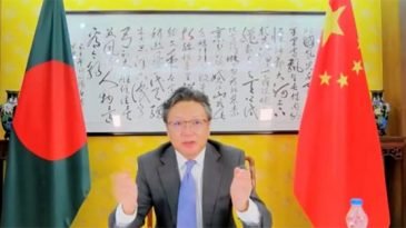 উন্নয়ন যাত্রায় চীন-বাংলাদেশ একসাথে, কাঁধে কাঁধ মিলিয়ে চলছে: লি জিমিং