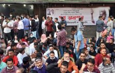 নয়াপল্টনে বিএনপির গণঅনশন চলছে