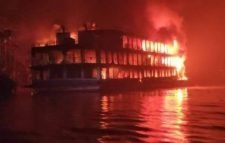সুগন্ধা নদীতে ল‌ঞ্চে আগুন, নিহতের সংখ্যা বেড়ে ৪০