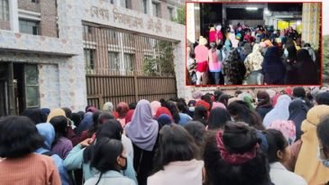 শাবিতে আন্দোলনরত শিক্ষার্থীদের উপর ‌‘ছাত্রলীগের হামলা’