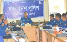 মৌলভীবাজার জেলা পুলিশের মাসিক অপরাধ সভা অনুষ্ঠিত