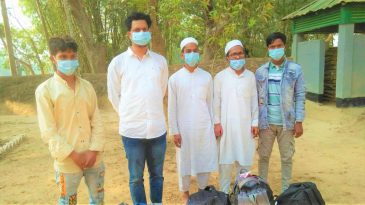 ভারত থেকে অবৈধ ভাবে বাংলাদেশে অনুপ্রবেশের দায়ে ৫ রোহিঙ্গা নাগরিক আটক