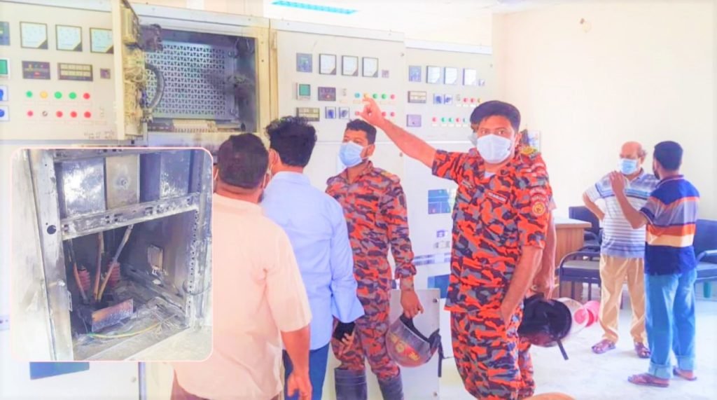 বিদ্যুৎ অফিসে অগ্নিকান্ডে প্রায় পাঁচ লক্ষ টাকার যন্ত্রপাতি পুড়ে ছাই
