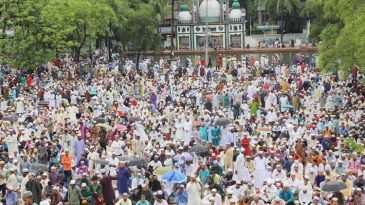 সিলেটে পবিত্র ঈদুল ফিতর উদযাপন