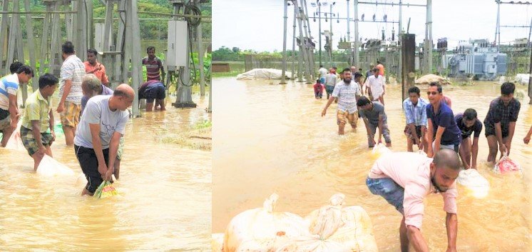 জুড়ীতে বন্যা পরিস্থিতির অবণতি পানি বন্দী লক্ষাধীক মানুষ