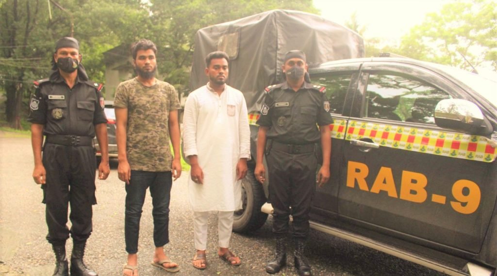 র‌্যাব-৯, সিলেট এর অভিযানে সিলেটের বিভিন্ন স্থান থেকে ১১০০ পিচ ইয়াবা ৩ জন মাদক ব্যবসায়ী গ্রেফতার