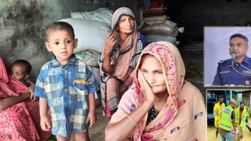 বন্যার্তদের পাশে মৌলভীবাজারে পুলিশ সুপার মোহাম্মদ জাকারিয়া : বন্যার্তদের  মাঝে ২৫০০ প্যাকেট শুকনো খাবার ও  চাল বিতরণ