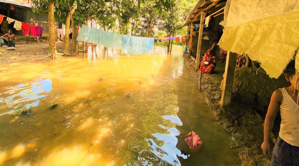  বন্যার পানির রাত অইলে ঘুম লাগেনা সাপ আর আফালের ডরে’