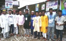 উৎসব মুখর পরিবেশে কোচ মাইক্রোবাস বাস মিনিবাস লালাবাজার শাখার উপনির্বাচন চলছে