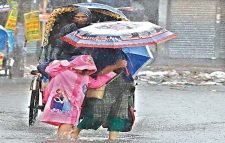 দিনভর বৃষ্টিতে সিলেটে ও দুর্ভোগ