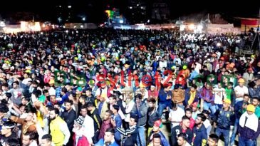 সিলেট আলিয়া মাঠে রাত থেকে বিএনপি‘র সমাবেশস্থলে লাখো মানুষের ঢল