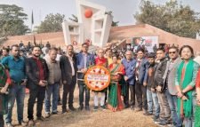 বিজয় দিবসে সিলেট জেলা প্রেসক্লাবের শ্রদ্ধাঞ্জলি অর্পণ