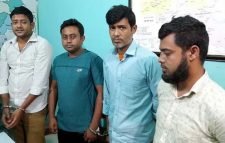 ধর্মপাশায় মাদক বিক্রির অভিযোগে দুই শ্রমিক লীগ নেতাসহ আটক ৪