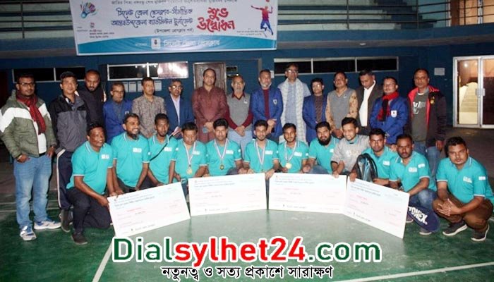 জেলা প্রেসক্লাব আন্তঃউপজেলা ব্যাডমিন্টনে চ্যাম্পিয়ন কোম্পানীগঞ্জ