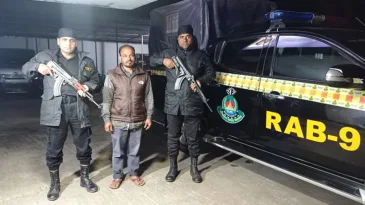 ১৪ বছরের সাজাপ্রাপ্ত আসামী ২০ বছর পর র‌্যাব-৯ এর হাতে গ্রেফতার