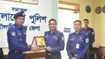 মৌলভীবাজার জেলার শ্রেষ্ঠ ওসি আব্দুছ ছালেক