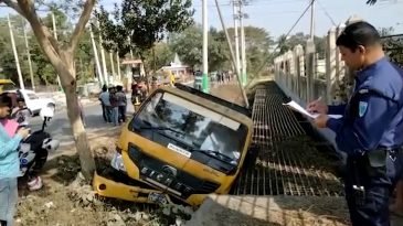 শ্রীমঙ্গলে সড়ক দূর্ঘটনায় নিহত-১, শিশুসহ আহত ৩