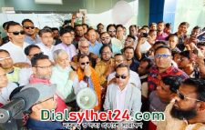 মকসুদকে বিমানবন্দরে সিলেট যুবদলের সংবর্ধনা