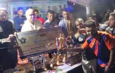 রাখা এলাকাবাসীর উদ্যেগে নাইট মিনিবার ফুটবল টুর্ণামেন্টের ফাইনাল খেলা অনুষ্ঠিত