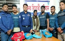 কুলাউড়ায় ৩ কেজি গাঁজাসহ আটক ১